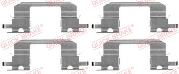 QUICK BRAKE Комплектующие, колодки дискового тормоза 109-1672